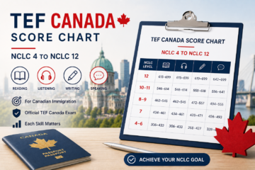 TEF Canada score chart and NCLC levels